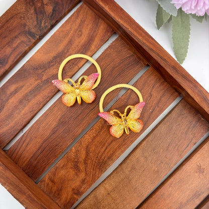 Glitter Breeze Butterfly Rubber Bands