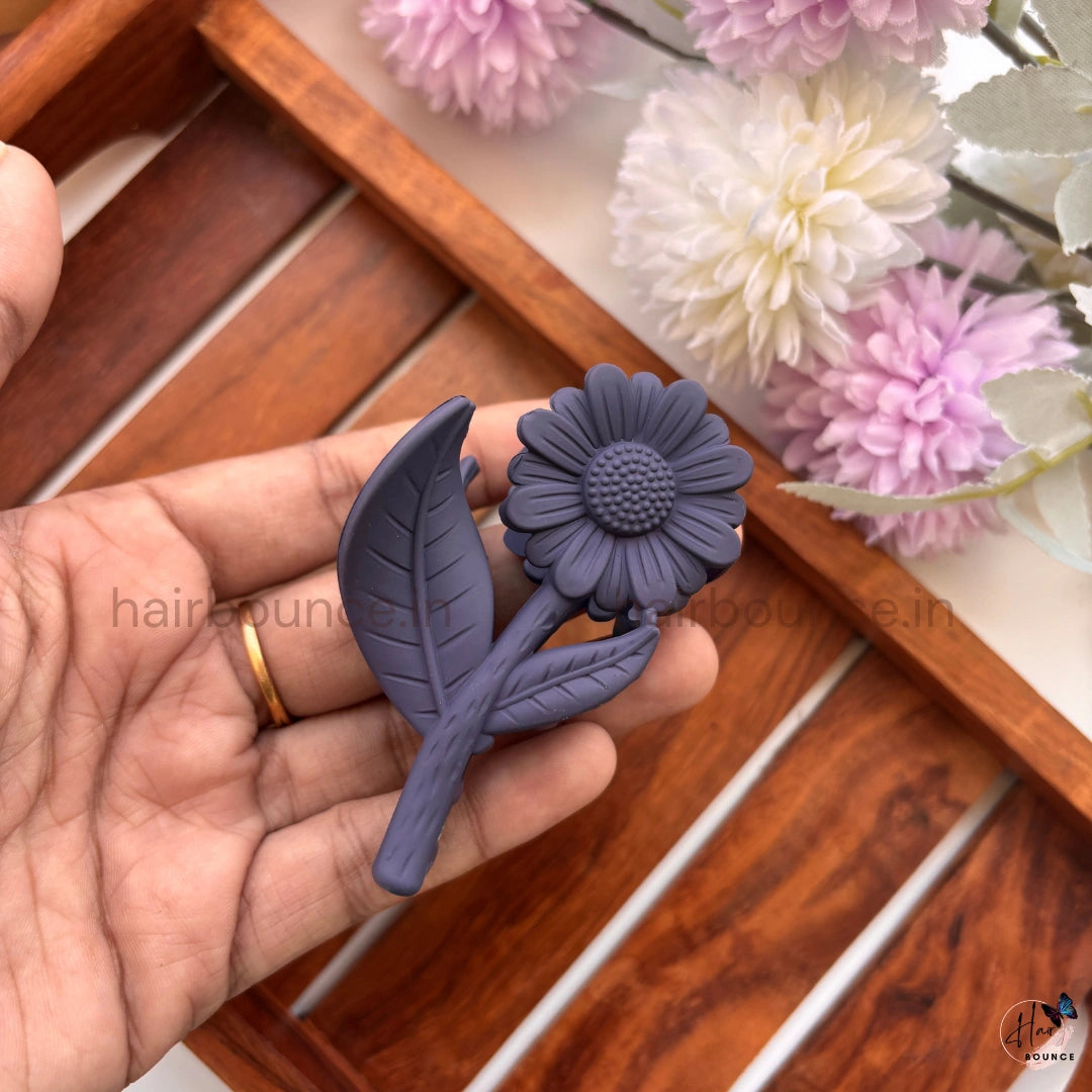Sunflower Bloom Hair Claw – Medium