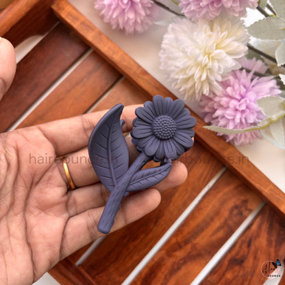 Sunflower Bloom Hair Claw – Medium