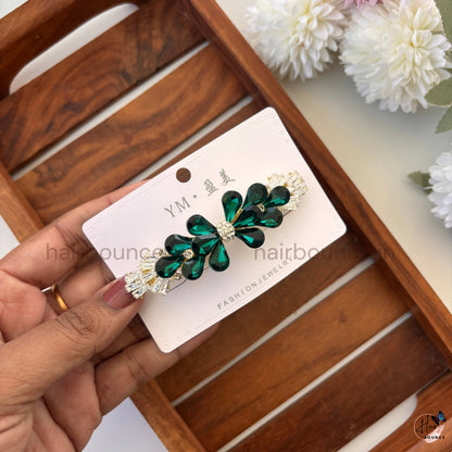 GlimmerWing Crystal Butterfly Center Hair Clip