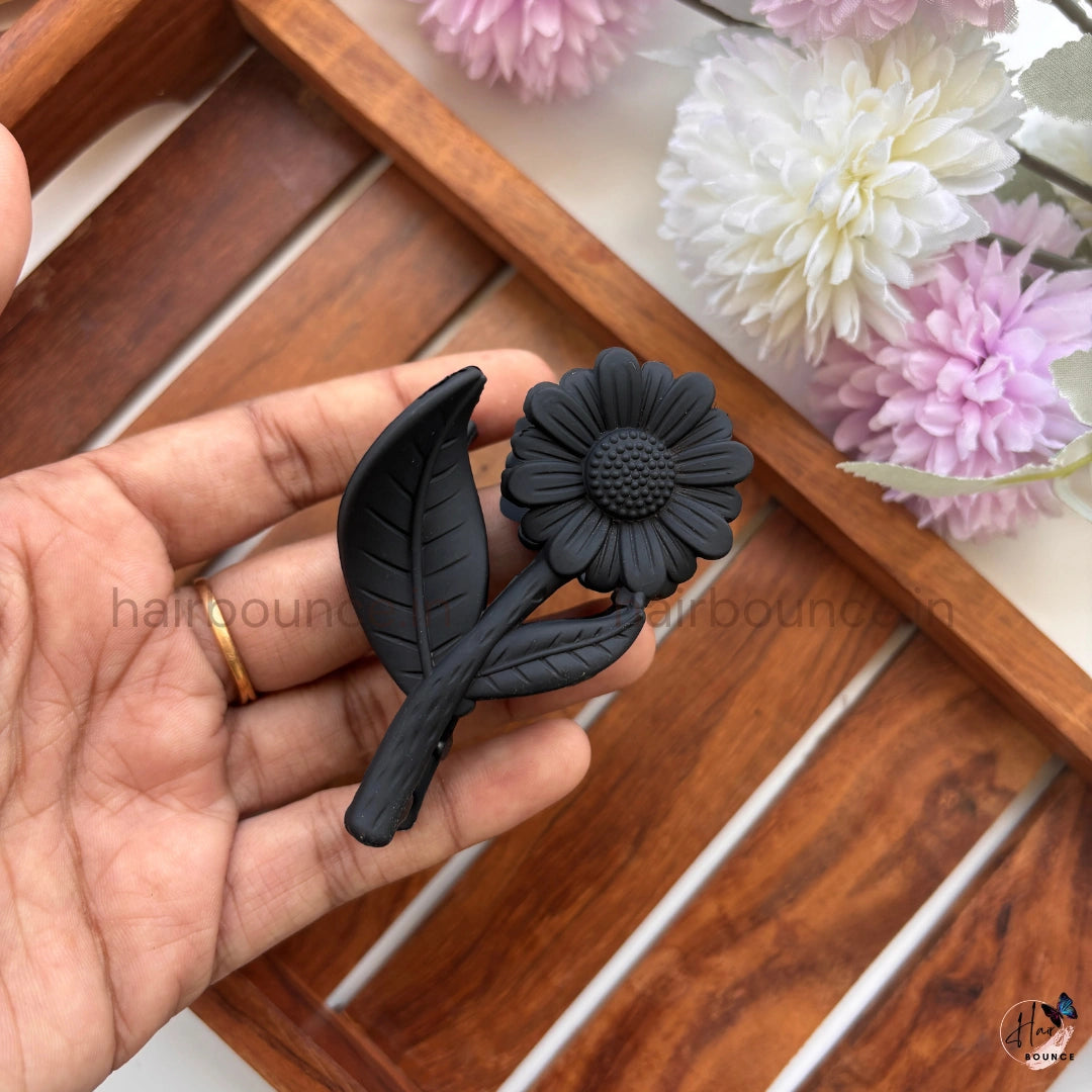 Sunflower Bloom Hair Claw – Medium