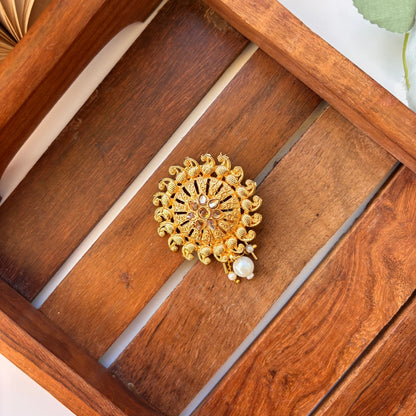 Pearl Radiance Hair Brooch