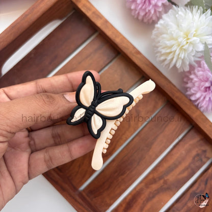 Matte Butterfly Hair Claw – Medium