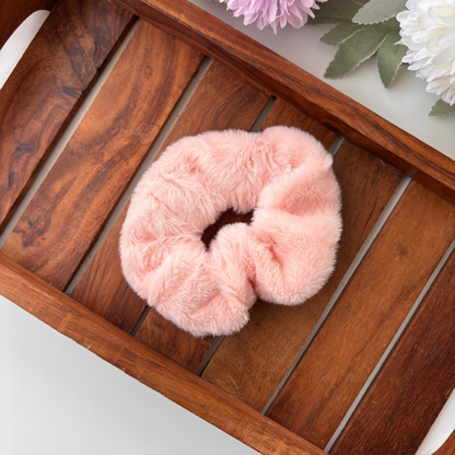 Colourful Fur Scrunchie - Regular