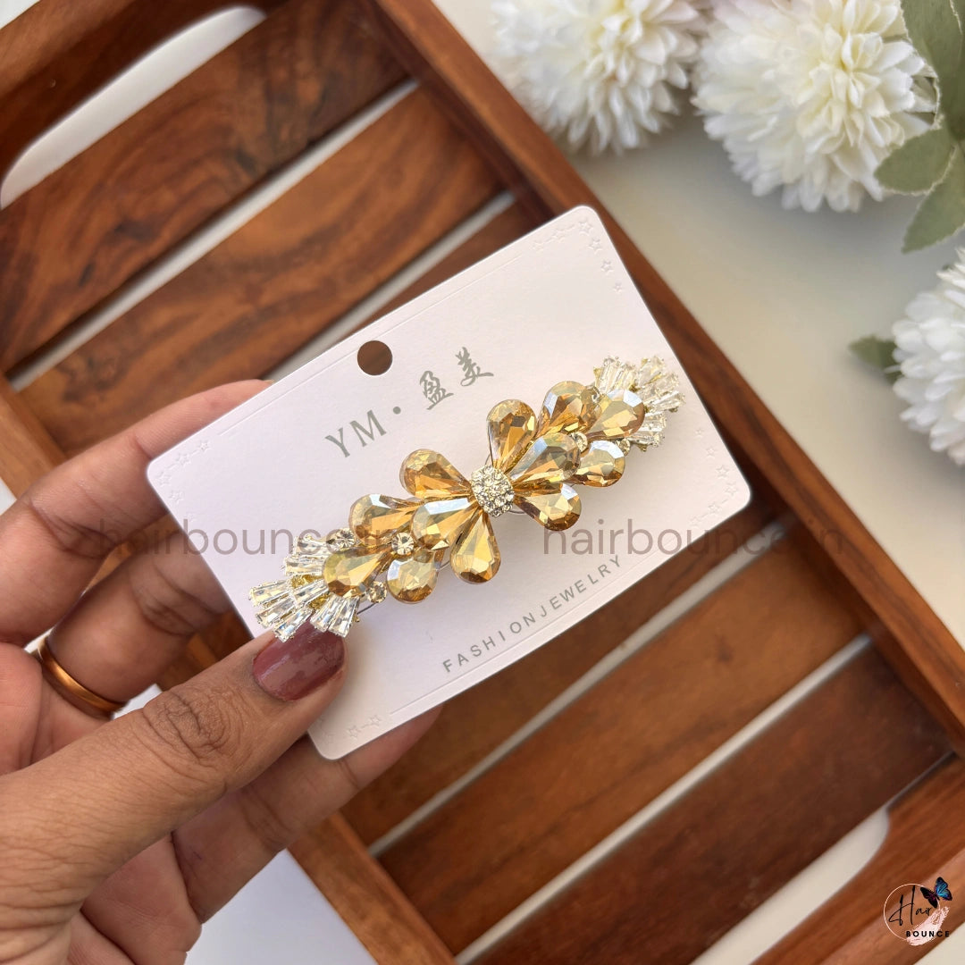 GlimmerWing Crystal Butterfly Center Hair Clip