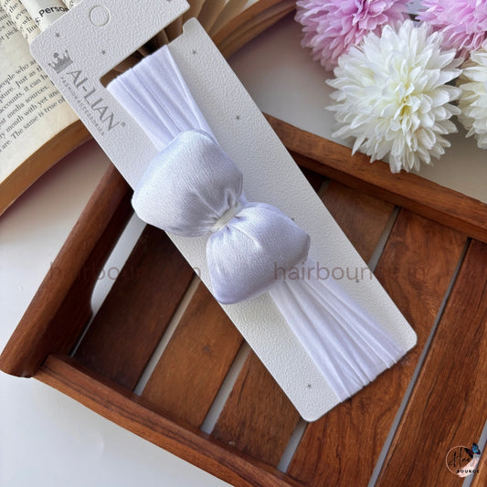 Elegant Satin Bow Stretch Headband