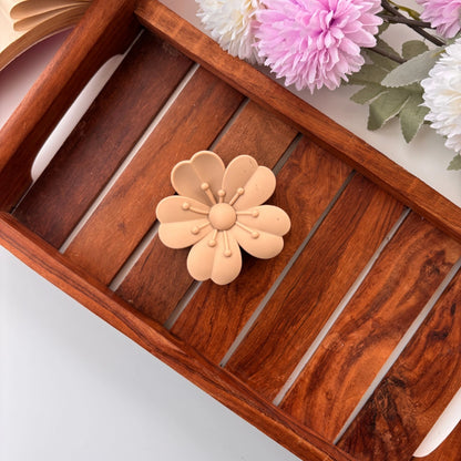 Dual Colour Daisy Flower Hair Claw – Medium