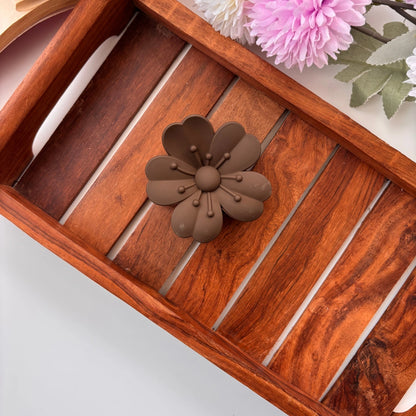 Dual Colour Daisy Flower Hair Claw – Medium