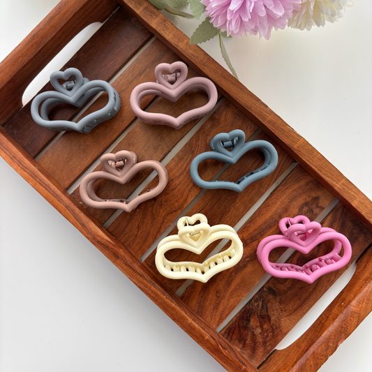 Heart Hair Claw - Medium
