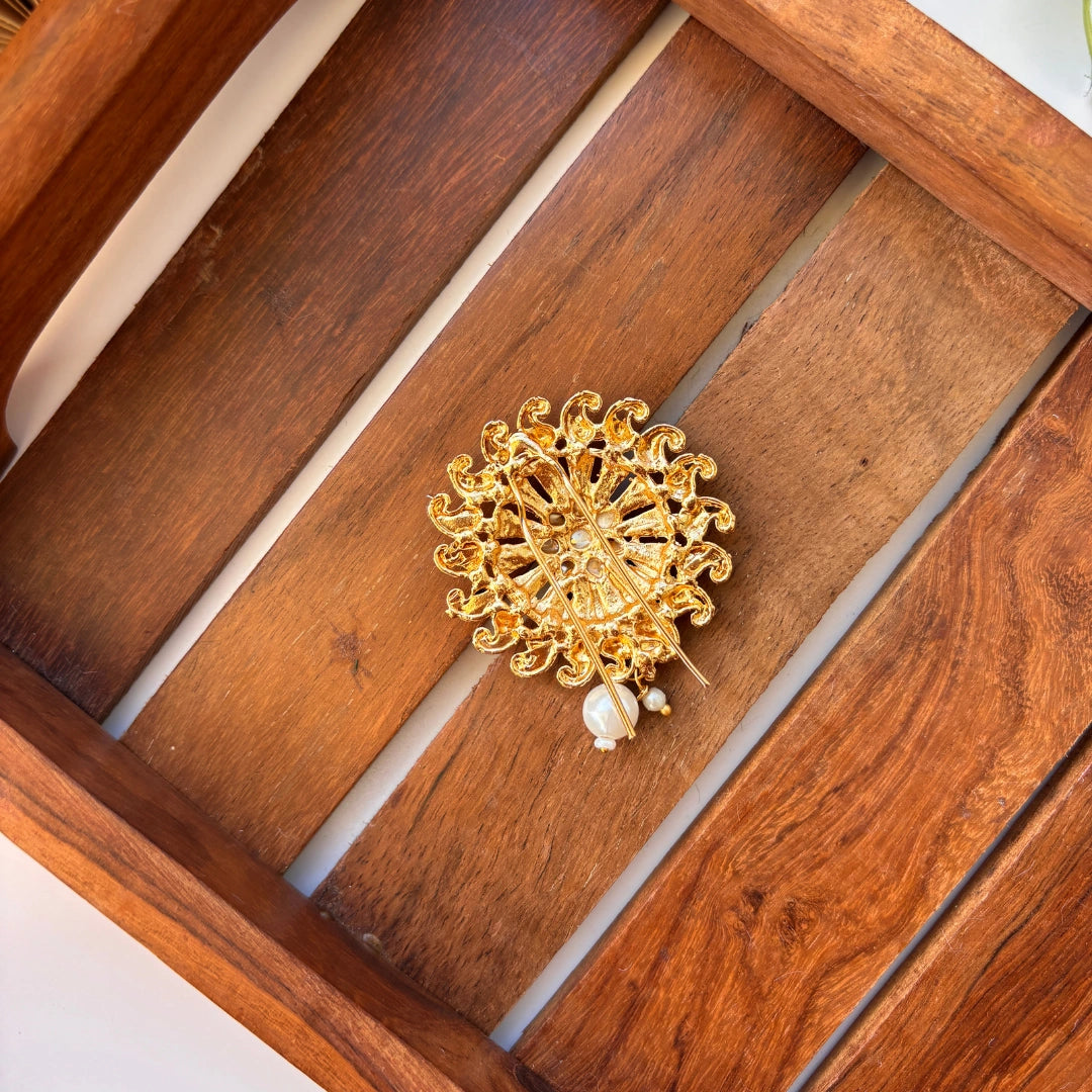 Pearl Radiance Hair Brooch