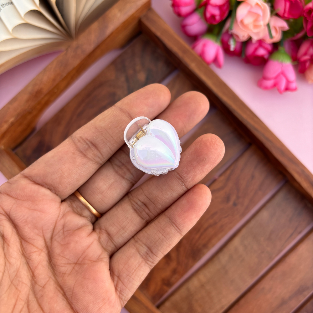 Cute Heart Hair Claw - Small