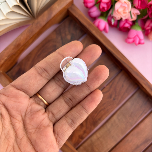 Cute Heart Hair Claw - Small