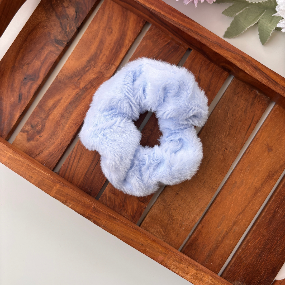 Colourful Fur Scrunchie - Regular