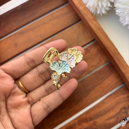 Ginkgo Bloom Luxe Hair Claw – Medium