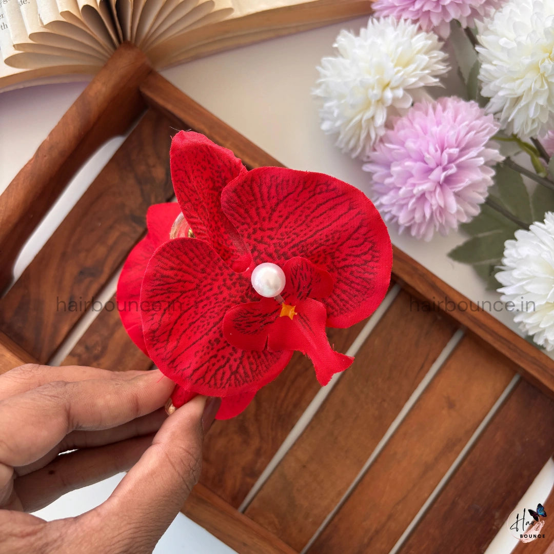 Orchid Pearl Hair Claw - Large