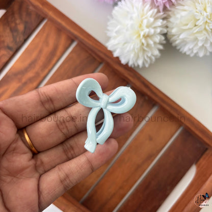 Glossy Bow Hair Claw – Small