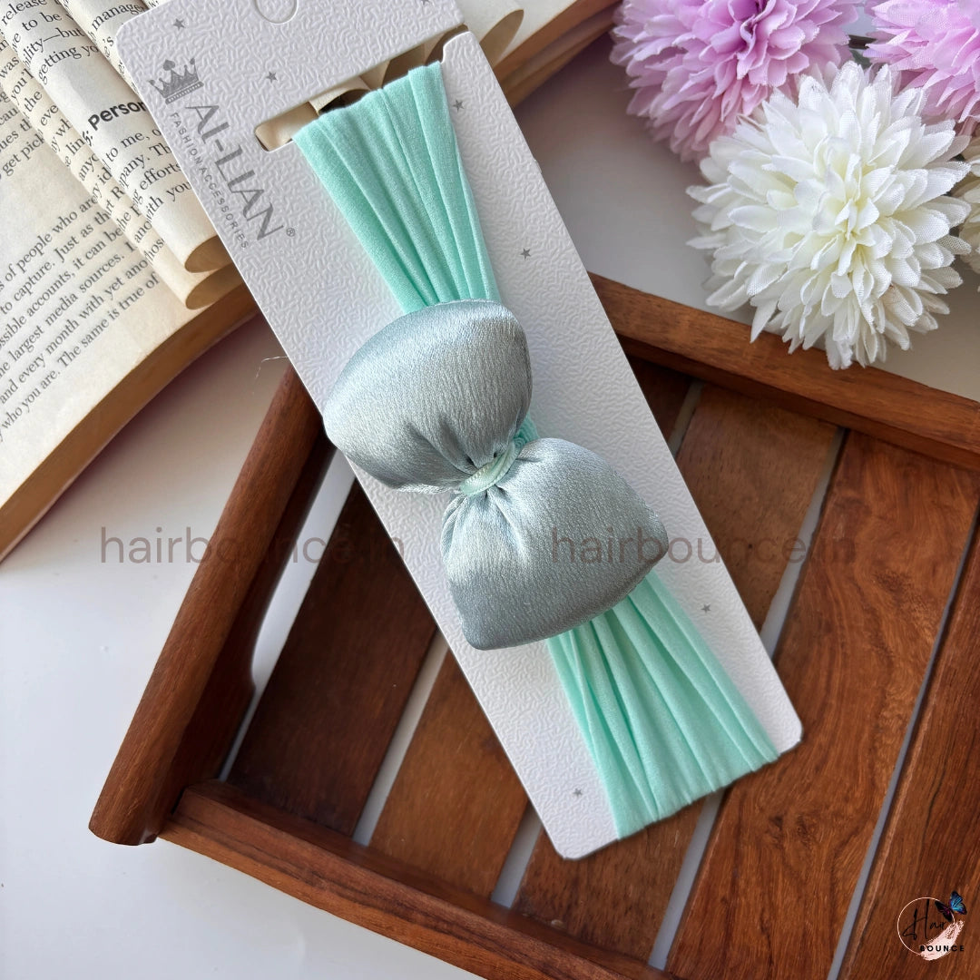 Elegant Satin Bow Stretch Headband