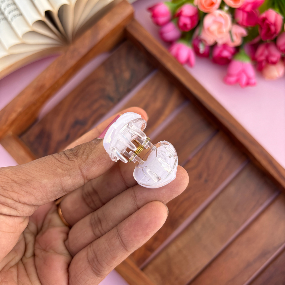 Cute Heart Hair Claw - Small