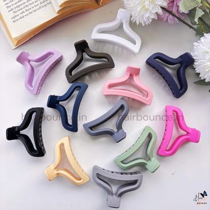 Matte Wave Arch Hair Claw – Medium
