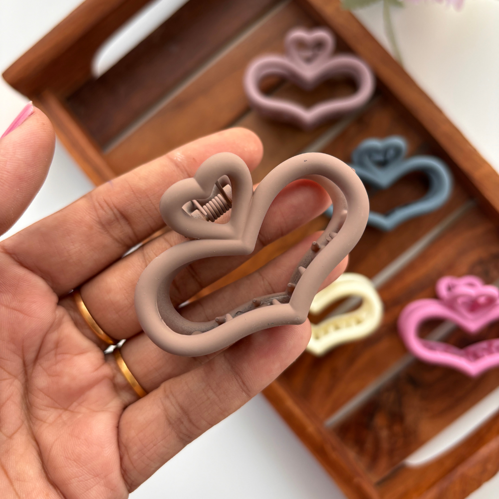 Heart Hair Claw - Medium
