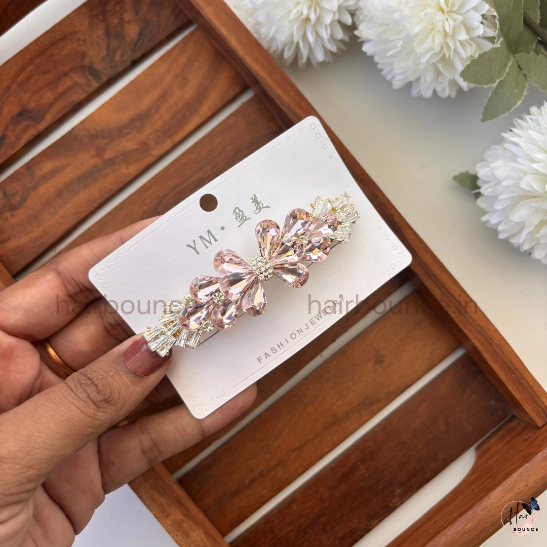 GlimmerWing Crystal Butterfly Center Hair Clip