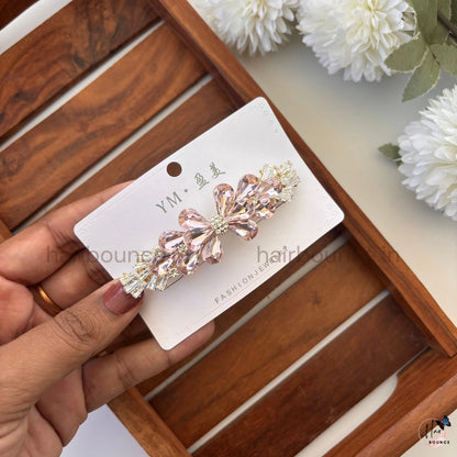 GlimmerWing Crystal Butterfly Center Hair Clip