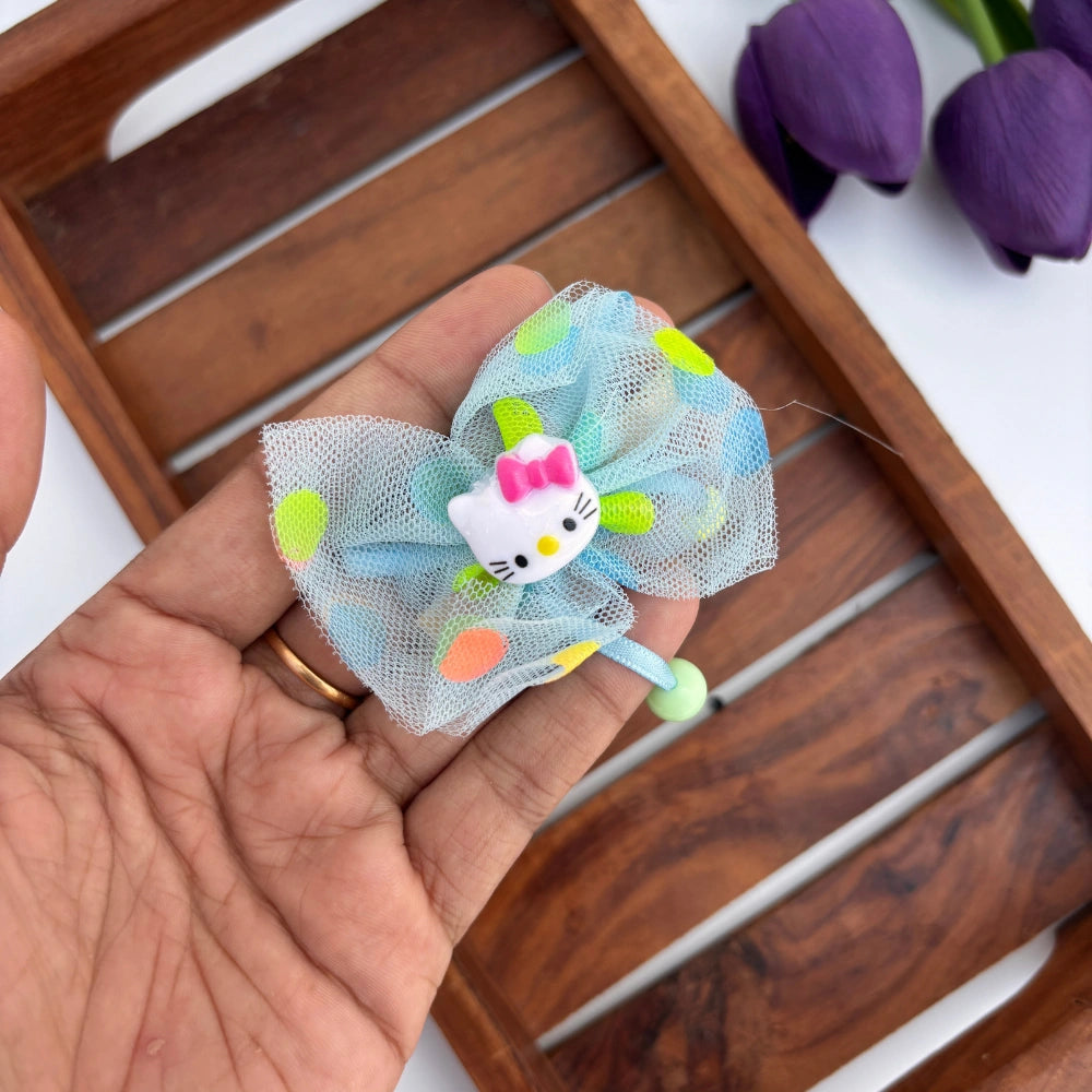 Kitty Bow Hair Clip