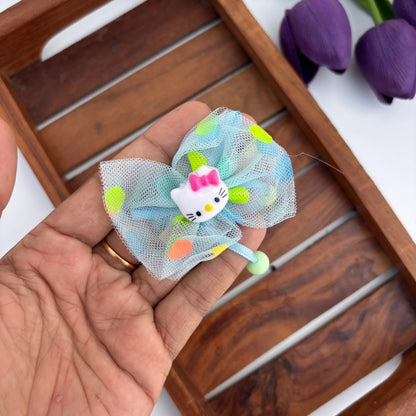 Kitty Bow Hair Clip