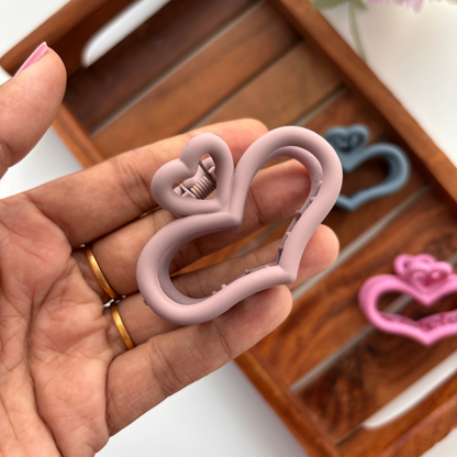 Heart Hair Claw - Medium