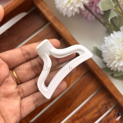 Matte Wave Arch Hair Claw – Medium