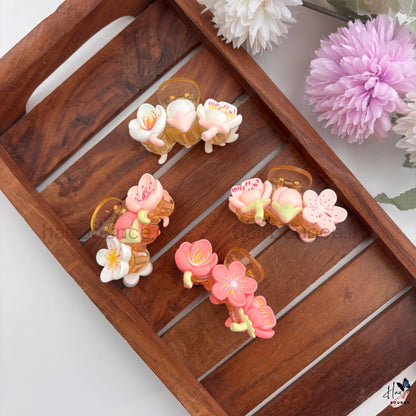 Ceramic Blossom Hair Claw – Medium