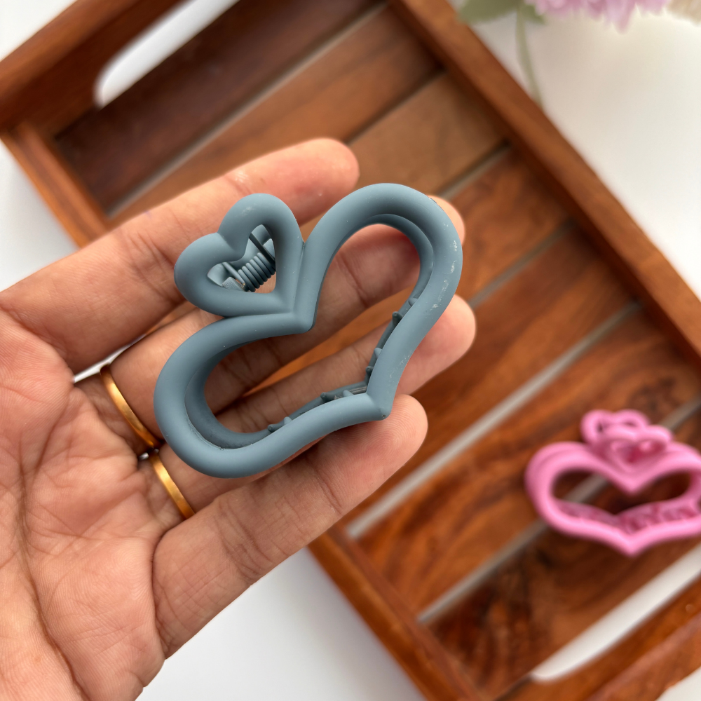 Heart Hair Claw - Medium