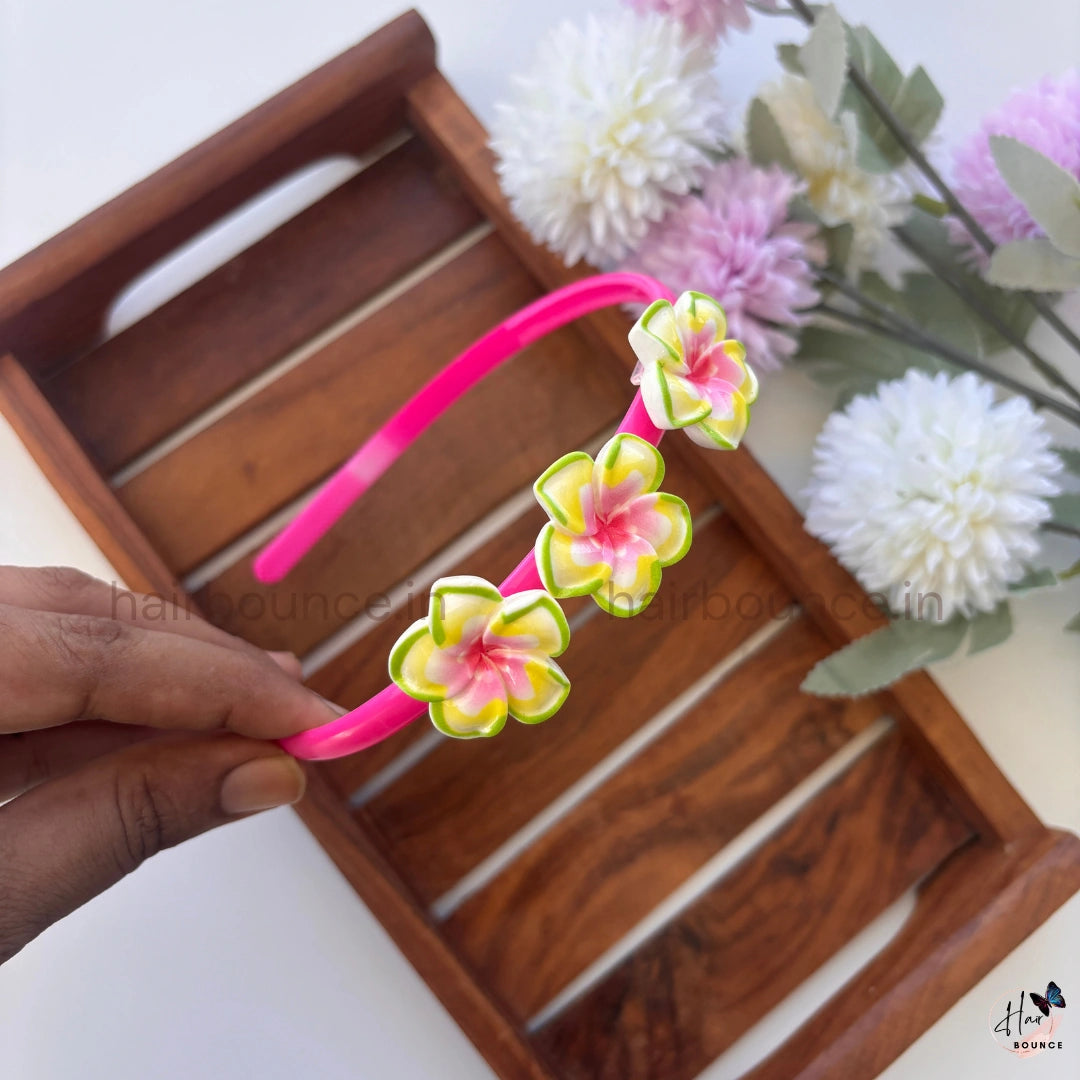 Plumeria Blossom Hairband – Pastel Collection