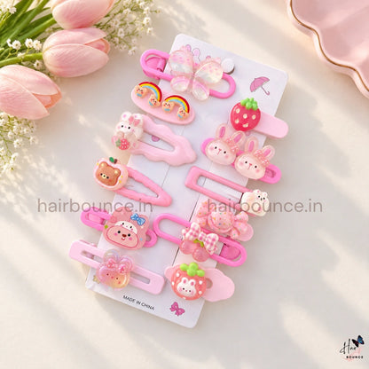 Cutie Mix Hair Clip Collection – Pack of 12