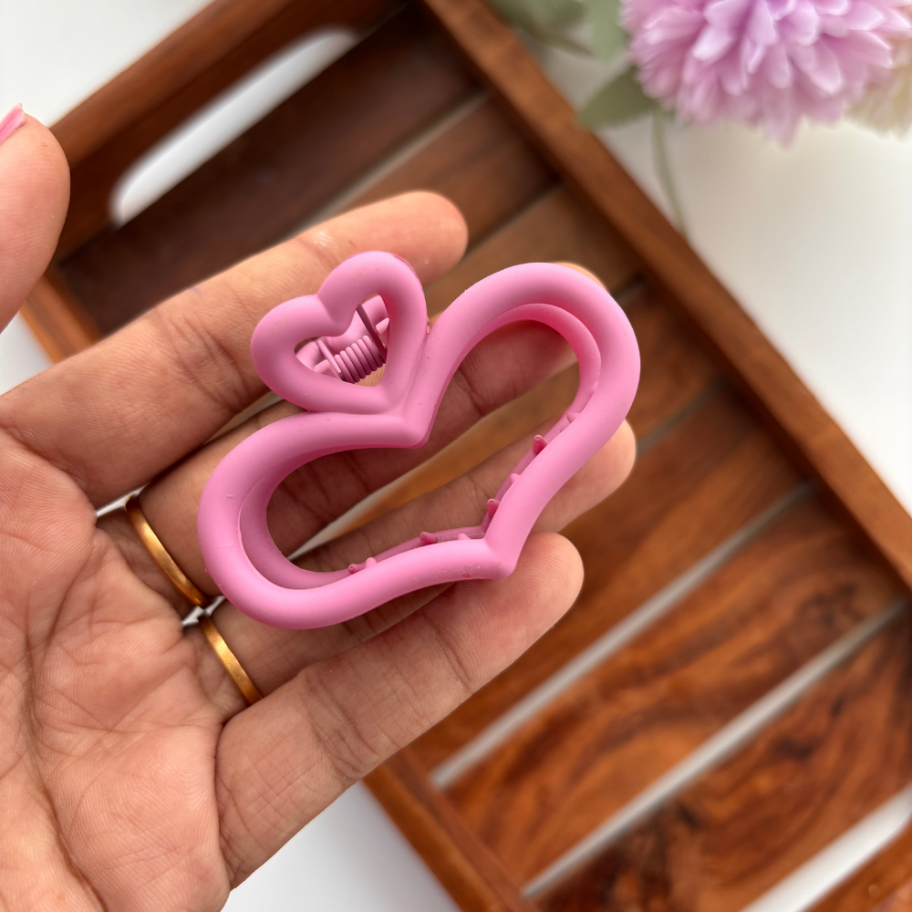 Heart Hair Claw - Medium