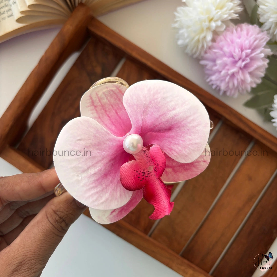 Orchid Pearl Hair Claw - Large