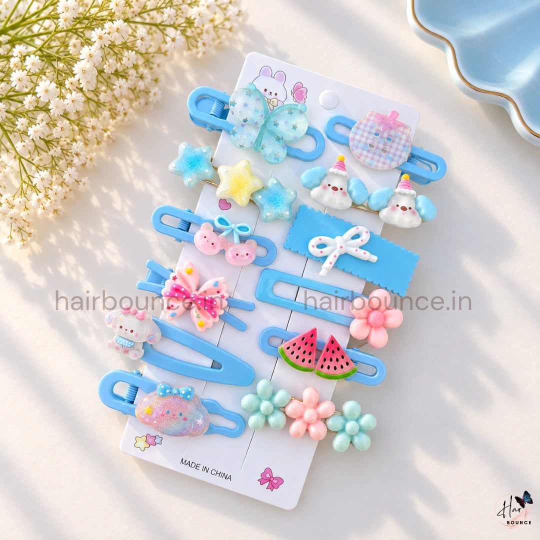 Cutie Mix Hair Clip Collection – Pack of 12