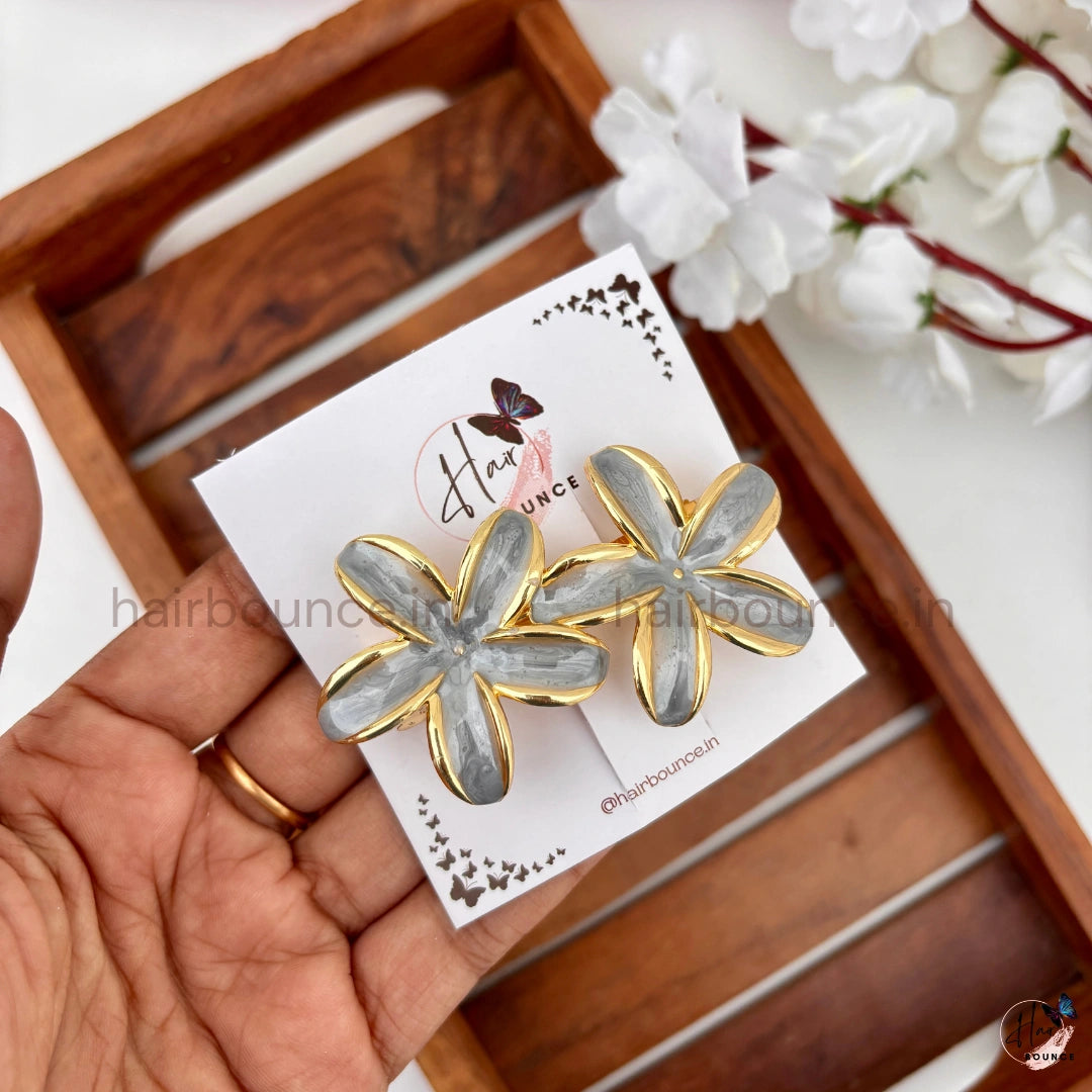Frangipani Bloom Center Hair Clip – Twin Flower