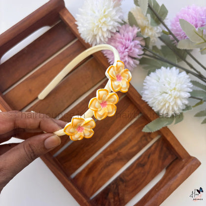 Plumeria Blossom Hairband – Pastel Collection