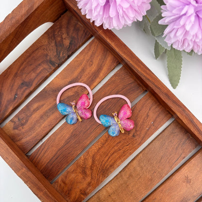 Sparkle Pop Butterfly Rubber Bands