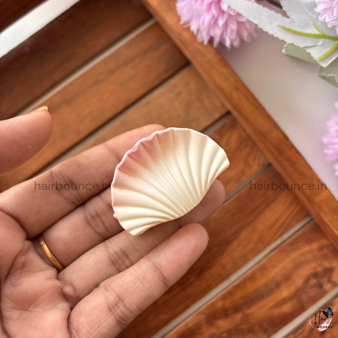 Dual Shade SeaShell Matte Hair Claw – Small