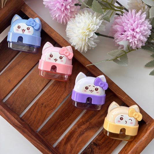 Cute Kitty Pencil Sharpener – Bow Edition 🐱🎀