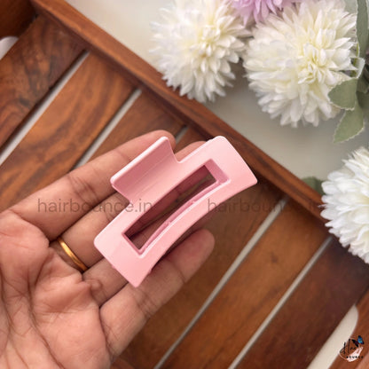 Minimal Rectangle Cutout Hair Claw – Medium