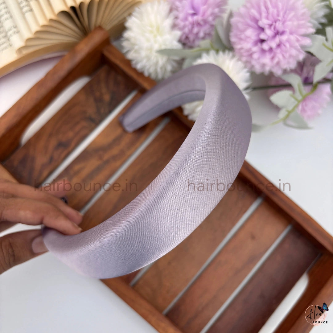 Luxe Satin Padded Headband for Women & Girls – Soft Wide Hair Band