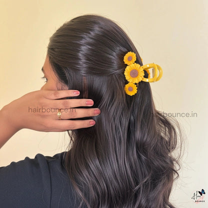Sunflower Loop Hair Claw - Large