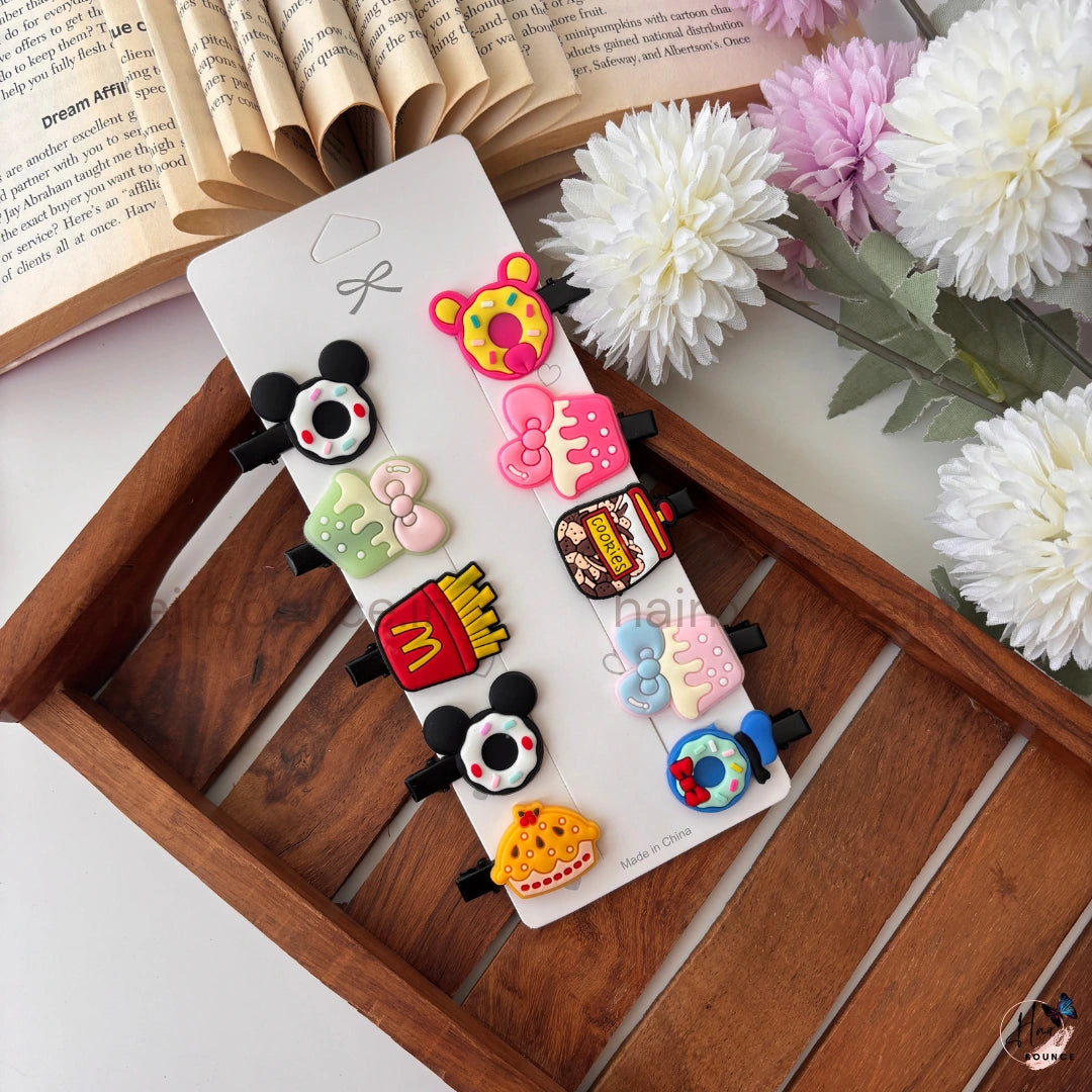 Cute Cartoon Hair Clip Set – Pack of 10