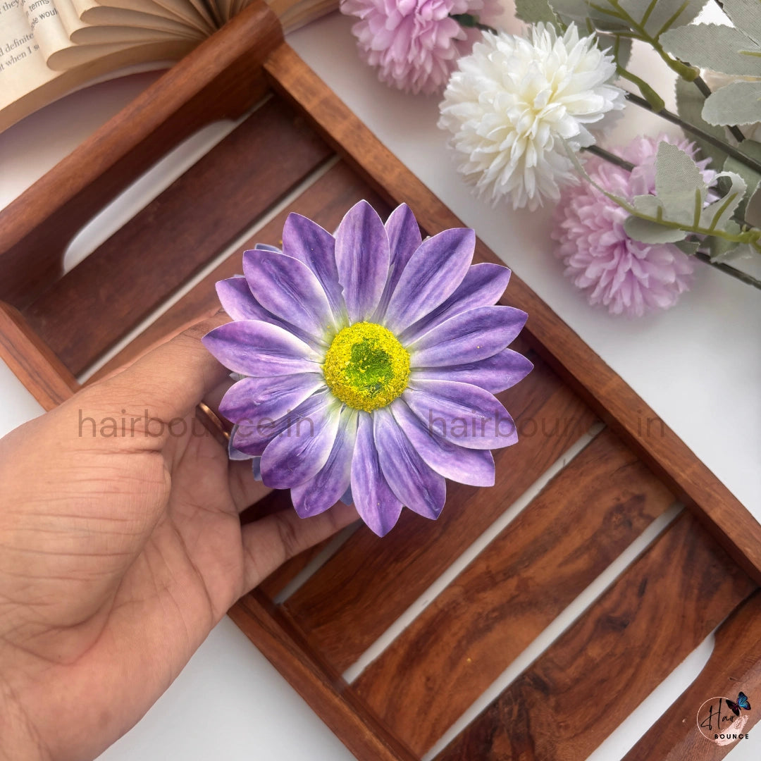 Pastel Daisy Bloom Hair Claw - Large