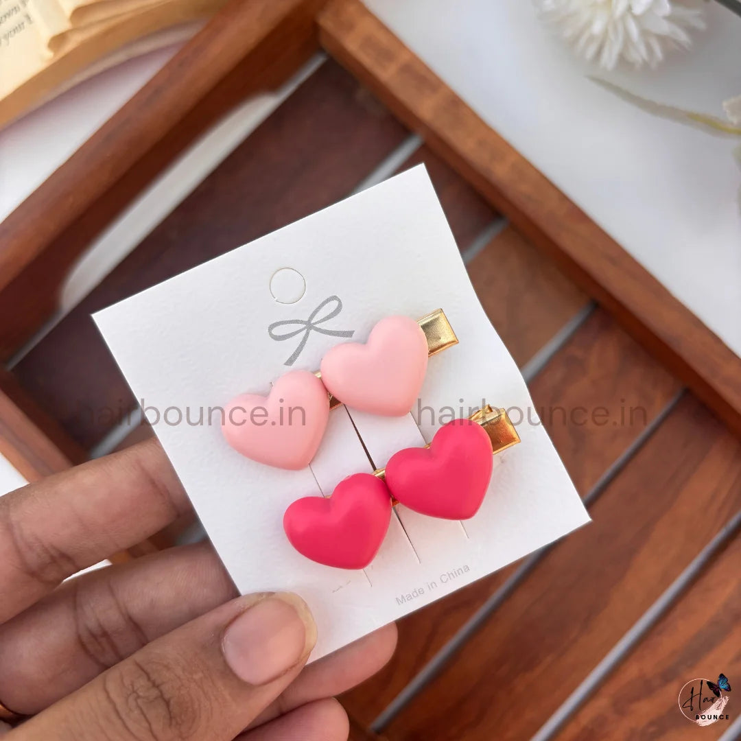 Sweetheart Hair Clip Combo – Set of 3