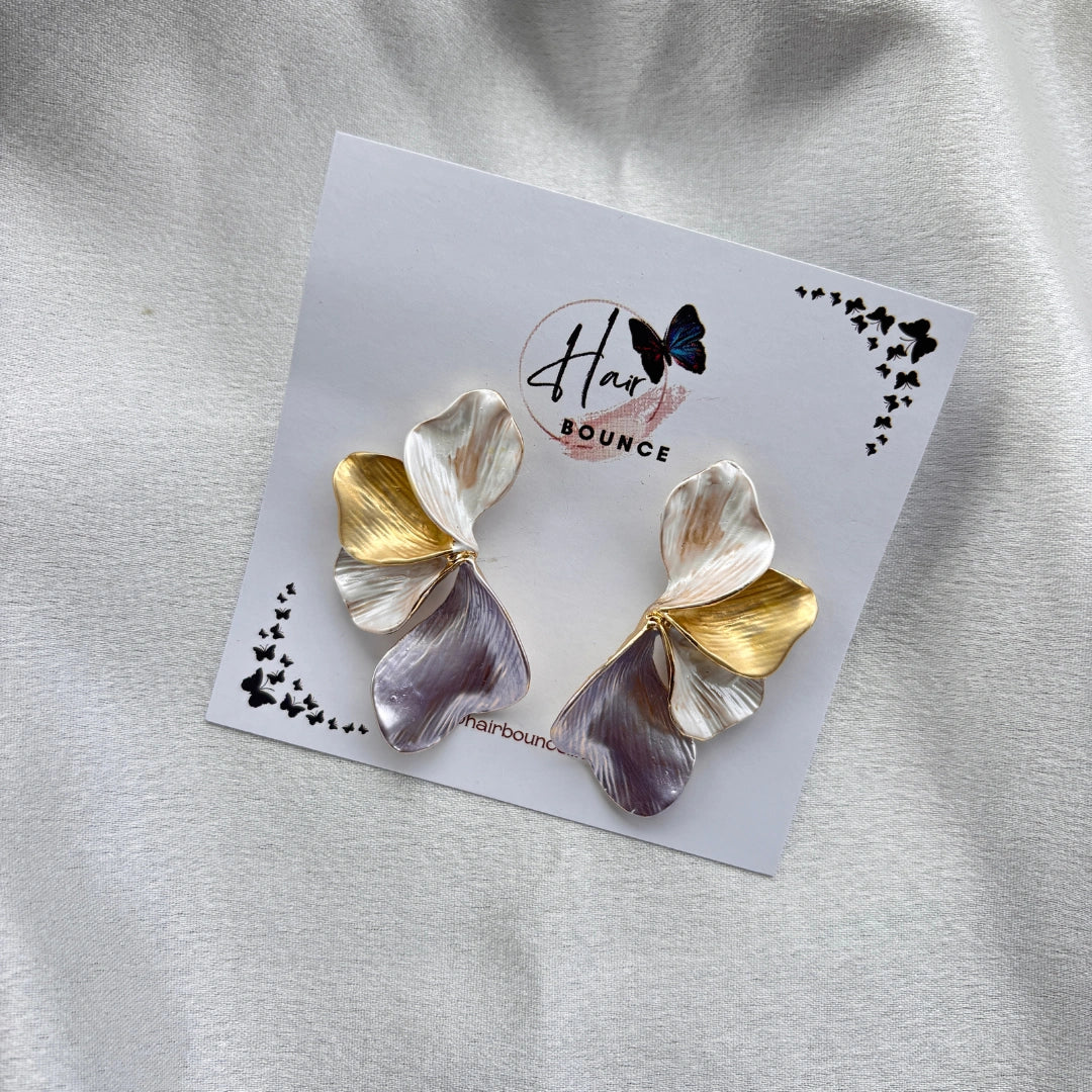 Petal Cascade Statement Earrings