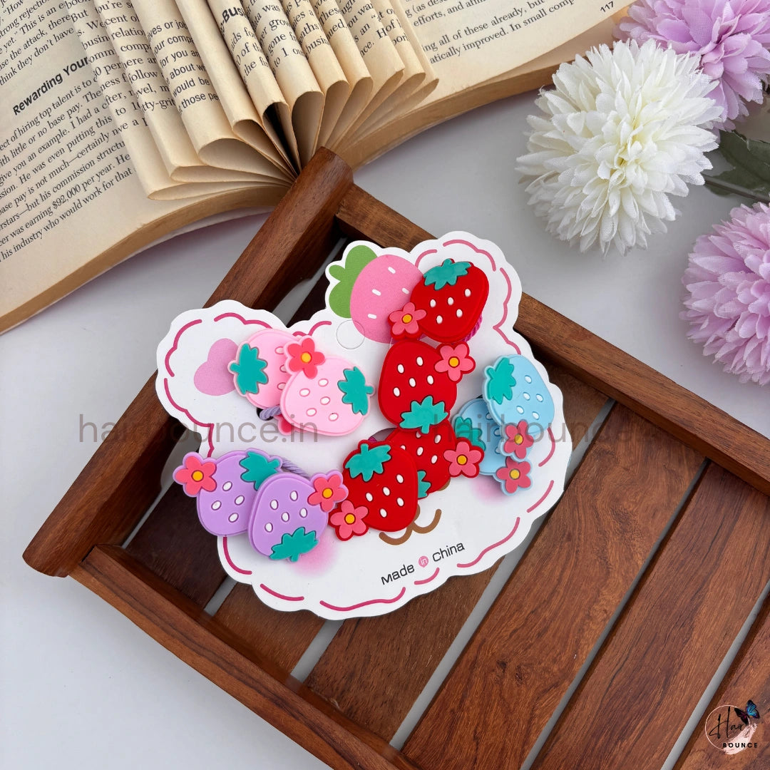 Berry Buddies Kids Hair Tie Set – Set of 5